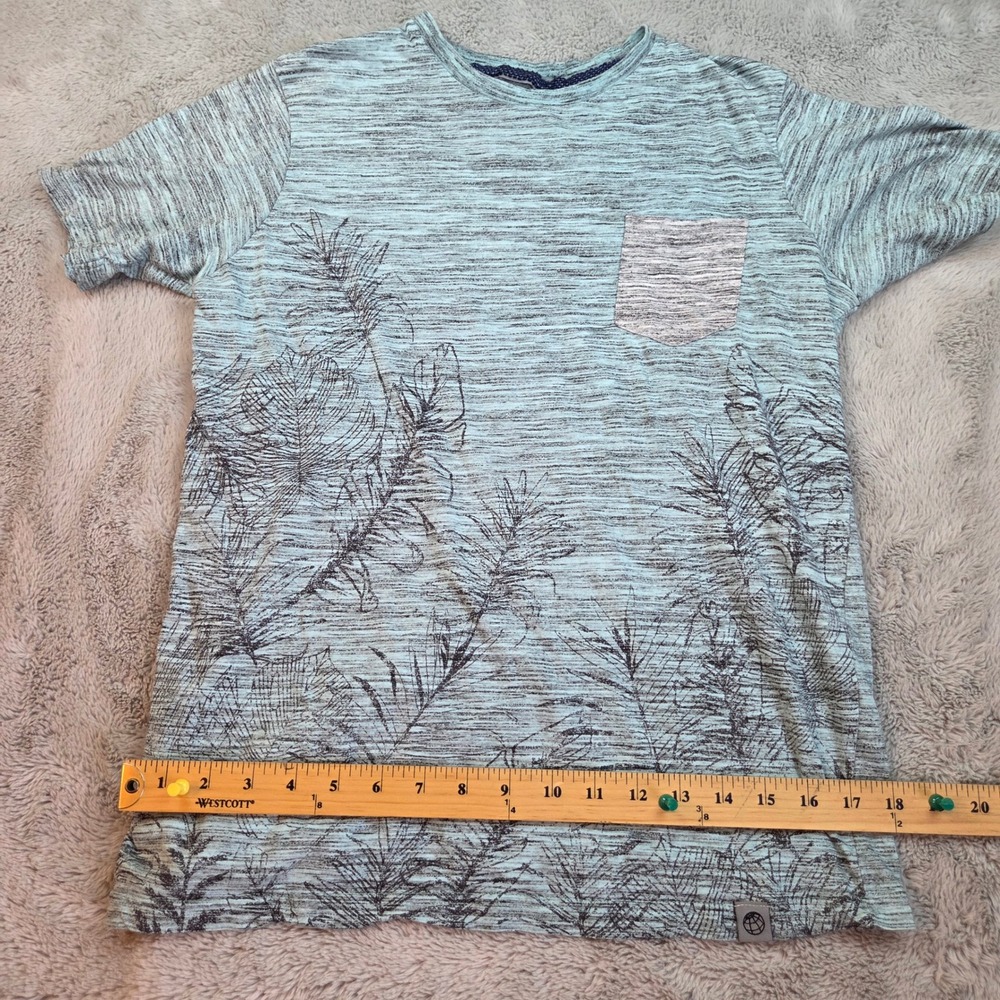 Free Planet‎ Space Dye Tropical Pocket T-Shirt Mens Small Mint Green